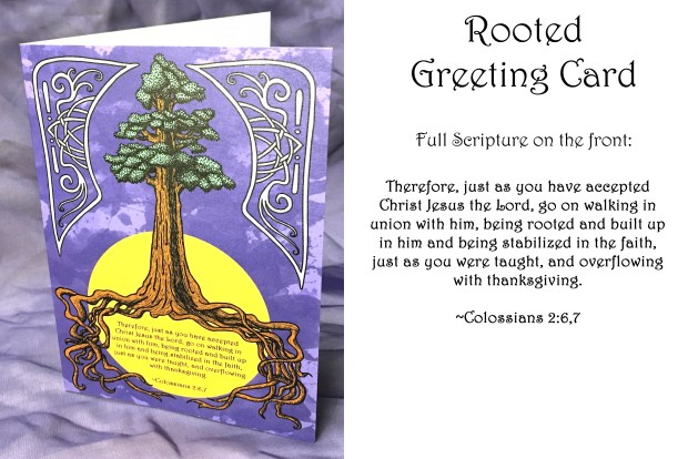 Rooted card real words