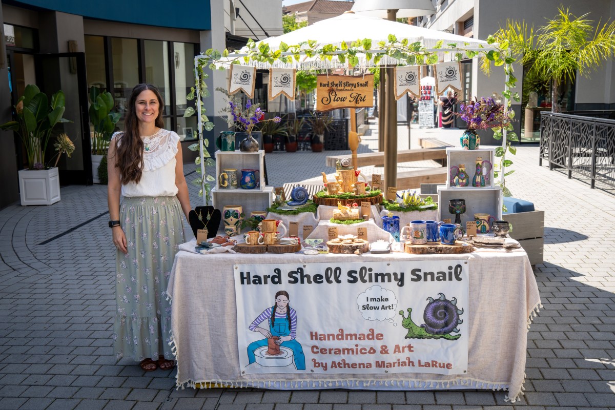 Hard Shell Slimy Snail booth in Napa Makers Market