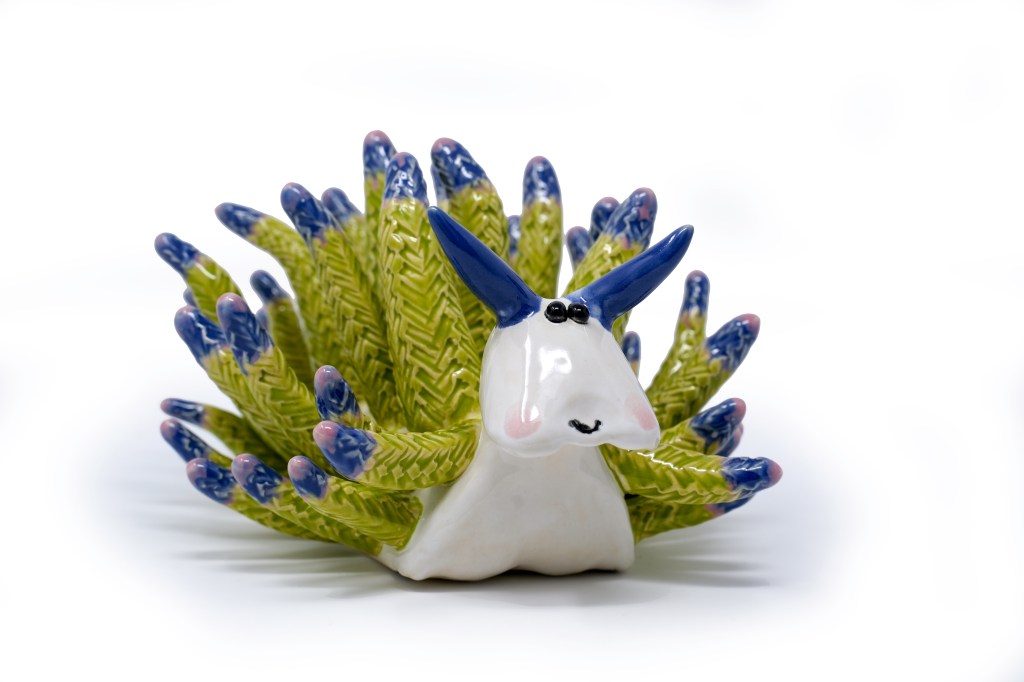 Nudibranch, Sea Slug, Sea Sheep, Costasiella kuroshimae, ceramic nudibranch