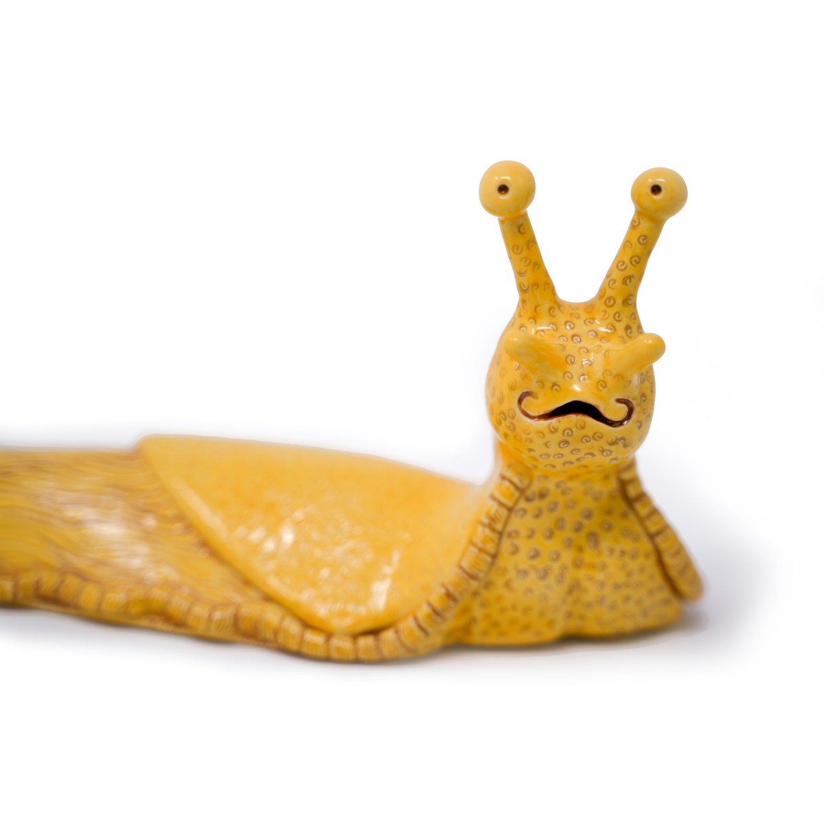 Wilfred Banana Slug Ceramic Sculpture by Athena Mariah LaRue
